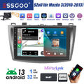 Android 13 Autoradio GPS 1+32G Carplay NAVI RDS BT KAM Für 2 DIN Mazda 3 2010-13