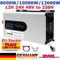 8000W 12000W Max 12V 24V 48V - 230V Reiner Sinus Spannungswandler Wechselrichter