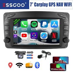 2+32G Autoradio Android 13 Carplay GPS NAV RDS Kamera Für Benz C/CLK Klasse W209