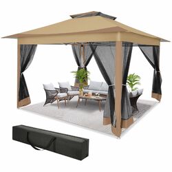 Pavillon 3x3m 3,3x3,3m & 3,6x3,6m Gartenpavillon Gartenzelt Partyzelt Pavillion