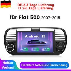 Android 13 Autoradio Für Fiat 500 07-2015 GPS Navi WIFI BT SWC Carplay DAB 2+64G