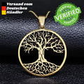 Lebensbaum Anhänger mit Halskette Baum des Lebens Talisman Yggdrasil Schmuck