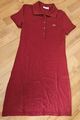 Lacoste Polokleid Damen Kleid Gr. 38 (36) Slimfit Rot Wie Neu!