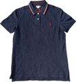 U.S. POLO ASSN. Polo Shirt Gr. L Langarm Blau Sweatshirt Herren T-Shirt Shirt