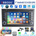 Carplay Android 13 Autoradio GPS Navi RDS KAM Für Audi A4 S4 RS4 B6 B7 SEAT EXEO