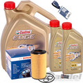 BOSCH ÖLFILTER SET+CASTROL EDGE C3 5W30 passend für CDI W176 W246 W205 W212 X204