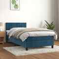 Boxspringbett mit Matratze Bettgestell Polsterbett Lattenrost Bett Samt vidaXL