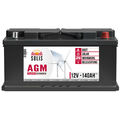 AGM Solarbatterie 140Ah 12V Versorgungsbatterie Solar Boot Wohnmobil Batterie