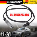 2x Neu ABS-SENSOR + 2x ABS-RING HINTEN FÜR BMW 1-ER E81 E87 3-ER E90 E91 E92