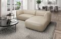 Leder Sofa Eckcouch Design Couch Ledersofa Braun Ledercouch MADRID L FORM kurz