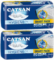 CATSAN Katzenstreu Smart Pack Hygiene plus 2 x 2er Pack (4 x 4L)