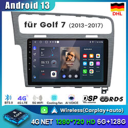 10.1" 128G Android 13 Autoradio CarPlay GPS Navi für VW Golf 7 VII MK7 2012-2017