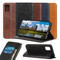 Wallet Case Echt Leder Magnet Handy Tasche Hülle Bag für Samsung Galaxy S10 Lite