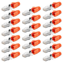 20x Netzwerkstecker Netzwerk Stecker CAT7 CAT6A CAT6 RJ45 vergoldet Crimpstecker