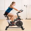 Heimtrainer Indoor Cycling Fahrrad Fitness 150 kg Spinning Bike mit Ergometer