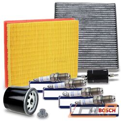 INSPEKTIONS-KIT INSPEKTIONSPAKET FILTERSATZ SET D FÜR OPEL ASTRA G ZAFIRA A# 4 x FILTER +ÖLABLASS-SCHRAUBE+4x BOSCH ZÜNDKERZEN #