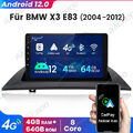 8 Core 4+64GB Für BMW X3 E83 2004-2012 Autoradio 9" Android 12 GPS NAVI IPS DSP