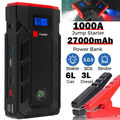 NEW Auto KFZ Starthilfe 27000mAh 4000A Jump Starter Ladegerät Booster Powerbank