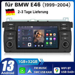 7'' Android 13 Carplay Autoradio GPS RDS WiFi Für BMW 3er E46 M3 Rover 75 MGZT 