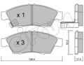 CIFAM Bremsbelagsatz Scheibenbremse 822-437-0 für SUZUKI LIANA ER 413 DDiS 414D