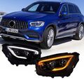 Upgrade LED-Scheinwerfer für Mercedes-Benz W253 2016-19 GLC DRL Projektorlampen