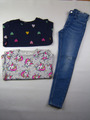 3 Teile Sweatshirt Pullover  Jeans Hose H&M Gr. 122 128 134 