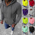 Kapuzenpullover Pullover Sweatshirt Sweatjacke Hoodie Zip Basic Herren OZONEE Z2