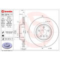 2x Brembo 09.C314.11 Bremsscheibe für BMW 5 7 F01 F02 F03 F04 F07