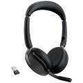 Jabra Evolve2 65 Flex Link380a MS Computer On Ear Headset Bluetooth® Stereo