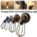 Vintage Retro Industrial Loft Rustikal Käfig Wandleuchter Decken Leuchten Veranda Lampe