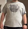 Graues t-Shirt mit Aufdruck Gr. 2XL