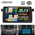 64GB Carplay Android 13 Autoradio GPS BT WIFI RDS Für BMW 3er E46 318 320 325 M3