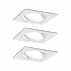 Paulmann EBL Set Nova Plus Coin dim eckig schwenk LED 3x6,8W 633lm 2700K Weiß 