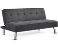 Klappsofa mit Schlaffunktion 3-Sitzer Sofa Couch bis 350 kg Belastbar wie Neu