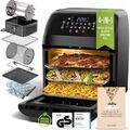 Stillstern Heißluftfritteuse 12L mit LED-Touchscreen XXL 12 Programme 1800W