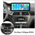 12.3" Für Benz C-Klasse W204 NTG4.5 IPS Android 13 Autoradio CarPlay GPS WIFI FM