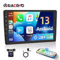 10,1 Zoll Doppel 2 Din Autoradio Carplay Android 13 GPS Navi Wifi BT + Kamera