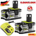 Für Ryobi Akku 18V 9,0Ah 6,0AH Lithium One Plus RB18L50 P108 RB18L40 /Ladegerät