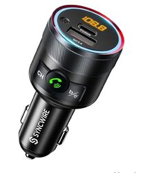 Bluetooth 5.0 Wireless Car FM Transmitter MP3 Player Radio 2 USB Charger Adapter