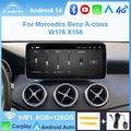 12,3'' Android 14 Autoradio CarPlay GPS für Mercedes A/CLA Klasse W176 X156 C117