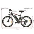 26 Zoll Elektrofahrrad Fahrrad 250W 48V 10.4Ah Mountainbike MTB E-Bike 21-Gänge