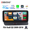 10.25" 8-Kern 6+128G Android 13 IPS Autoradio GPS Navi Für Audi Q5 CarPlay +KAM