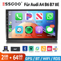 DAB+ 64G Für Audi A4 S4 RS4 B6 B7 8E 2000-2009 Autoradio Android 13 GPS Navi KAM