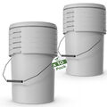 10 x 16L Set Eimer mit Deckel 16 Liter Leereimer weiß lebensmittelecht TOP PP