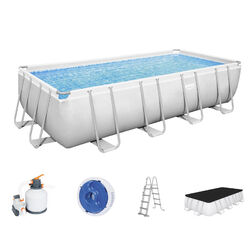 Bestway Pool Power Steel Frame 549x274x122cm Komplett-Set incl. Pumpe Leiter usw⭐⭐⭐⭐ incl. Sandfilterpumpe, Leiter, Plane usw. NEU ⭐⭐⭐⭐