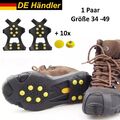 Anti-Rutsch Spikes Schuhe Schuhspikes Eiskrallen Schuhkrallen Gleitschutz 34-49