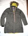 KILLTEC G.I.G.A. DX Mantel Longjacke Stepp schlamm/taupe Kapuze Gr. 40