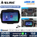 9" Android 13 Autoradio CarPlay Bluetooth WiFi Navi für Jeep Renegade 2014-2019