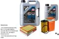 MAHLE Inspektionspaket 6 L Liqui Moly Top Tec 4600 5W-30 für Opel Vectra C CC