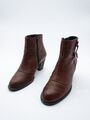 paul green Damen Ankle Boots Stiefelette Stiefel braun Gr 37,5 EU Art 18476-50